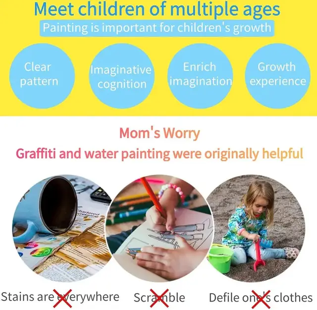 Magic Water Reveal Book – Reusable Mess-Free Painting
