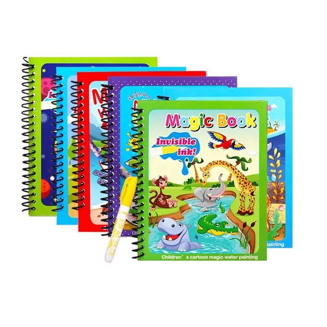 Magic Water Reveal Book – Reusable Mess-Free Painting