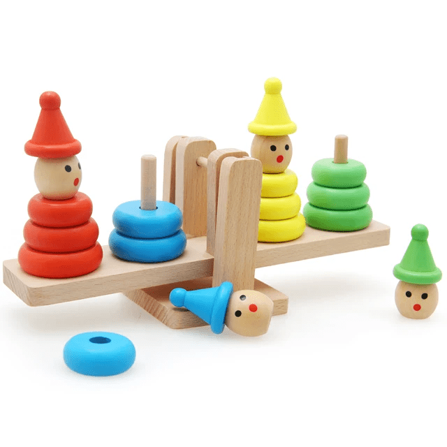 Clown Balancing Wooden Game
