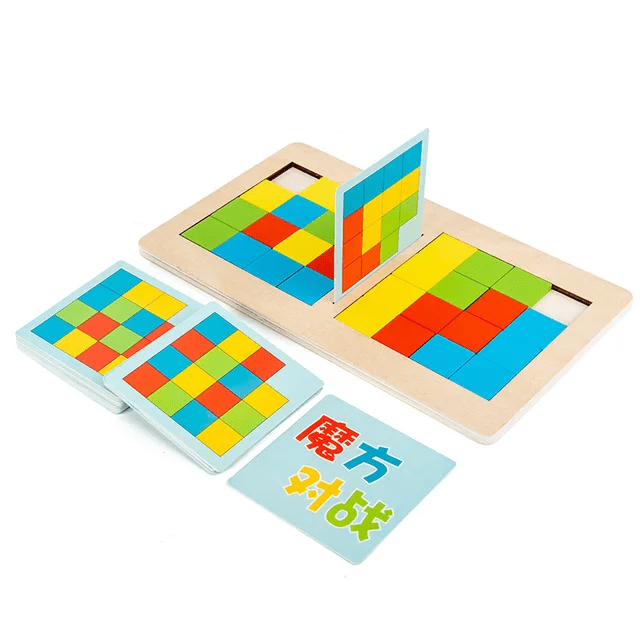 Rubik Cube Battle Wooden Puzzle Game
