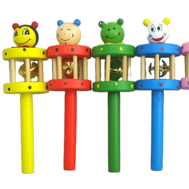 Pillar Cage Rattle - Wooden