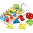 Fishing Four Post with Shape Sorter - Wooden