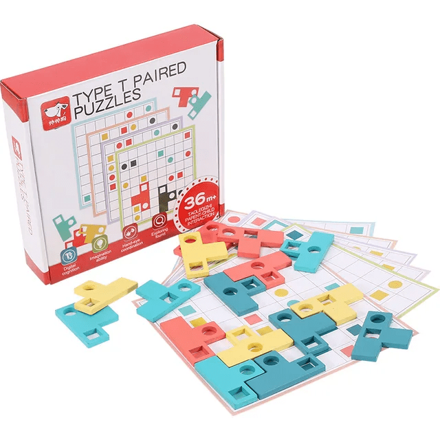 Type L Paired Puzzle - Wooden