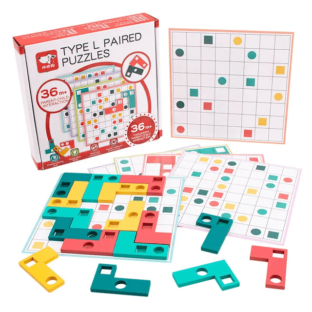 Type L Paired Puzzle - Wooden