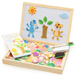 2 in 1 Cartoon Magnetic Puzzle Wooden Board