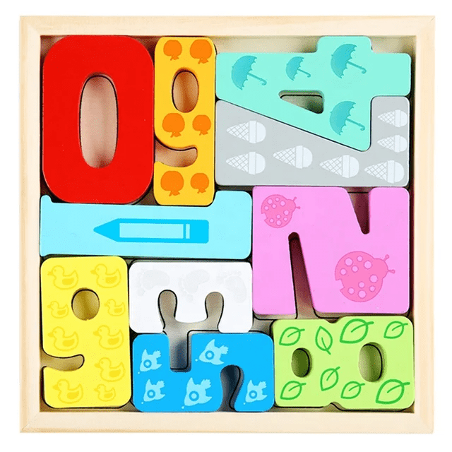 Blocks Puzzle Square - Wooden