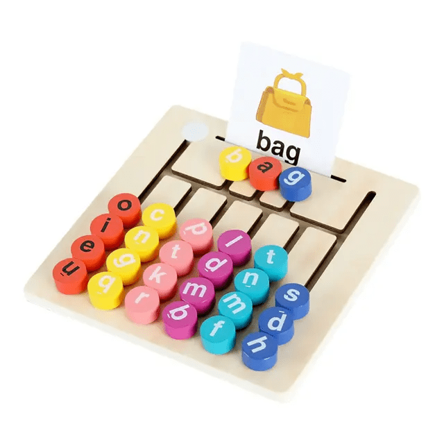 Wooden Vowel letter Walk Words Puzzle