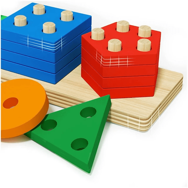5 Shape and Colour Sorter - Wooden