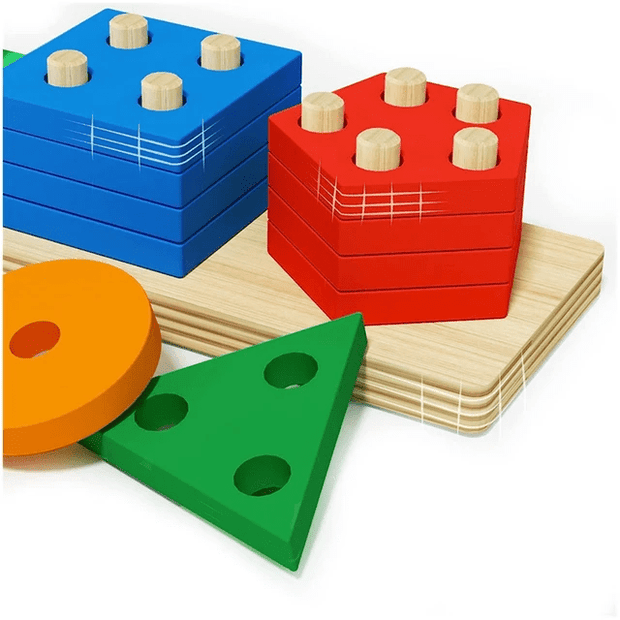 5 Shape and Colour Sorter - Wooden
