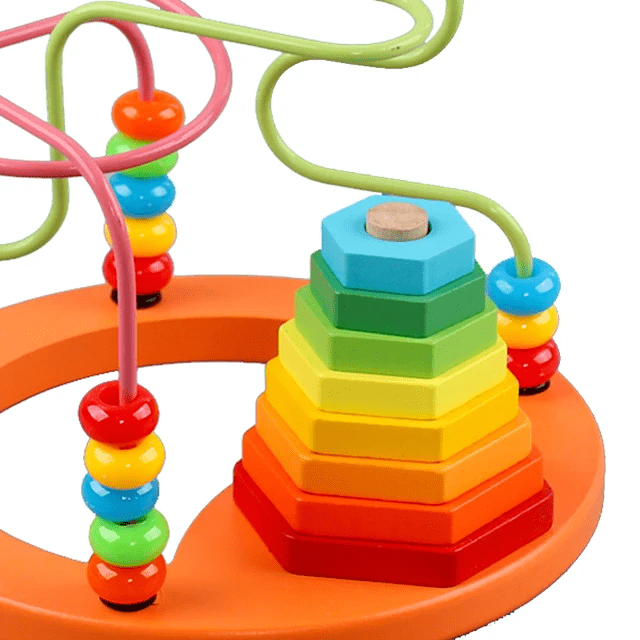 Beads around the tower - Wooden
