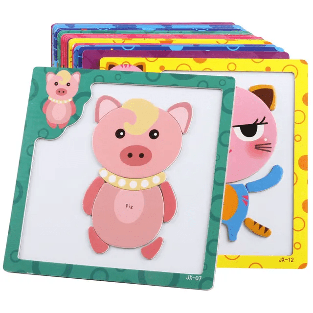 Magnetic Shape Wooden Puzzle