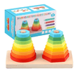 Double Tower Wooden Shape Sorter