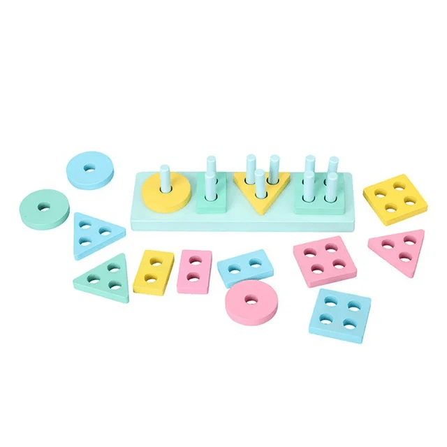Wooden 4 Shape Sorter Puzzle