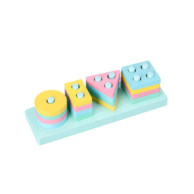 Wooden 4 Shape Sorter Puzzle