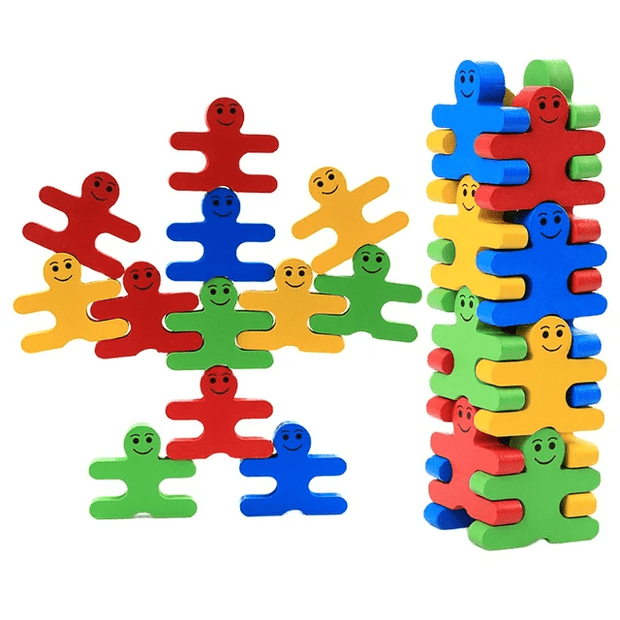 Balance Villain Blocks - Wooden Balancing Game