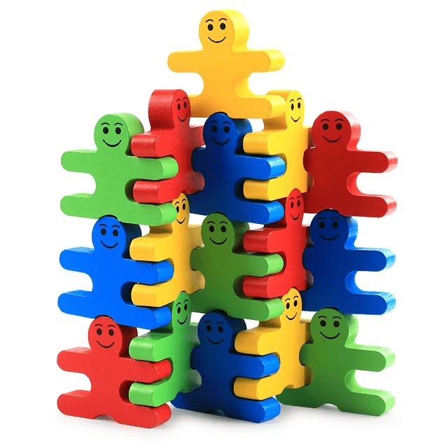Balance Villain Blocks - Wooden Balancing Game