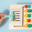 Wooden 5 Colour Logic Game - Endless puzzles