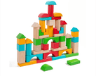 50 Pcs Wooden Building Blocks with Storage Box