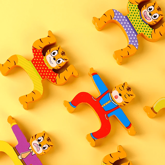 Tiger Jenga Wooden Balancing Game