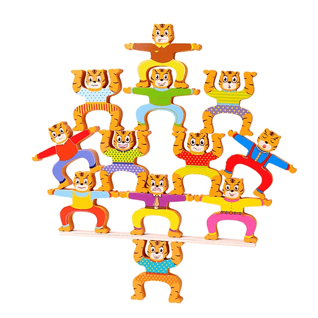 Tiger Jenga Wooden Balancing Game