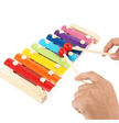 Wooden 8 Note Hand Knocks the Xylophone