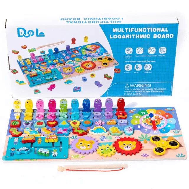 8 in 1 Multi Functional Logarithmic Spinner board - Wooden