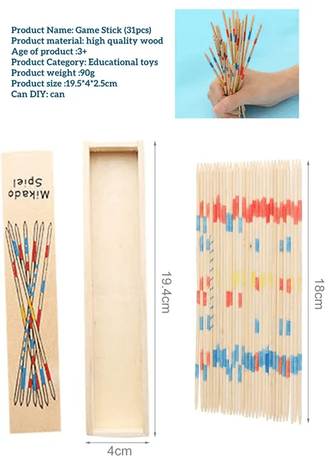Mikado Game - Wooden Sticks