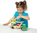 Full Wood Double Decker Car Parking with 4 Cars