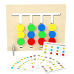 2 Side Four Colour Logical Puzzle Game - Wooden