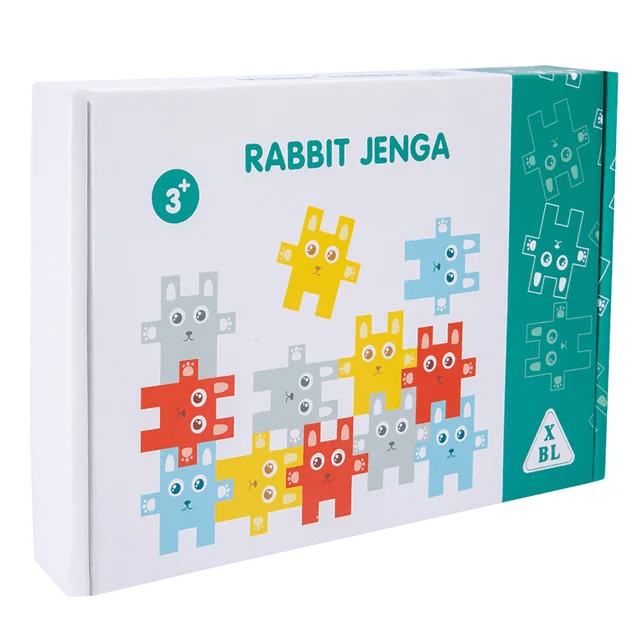 Rabbit Jenga Wooden Balancing