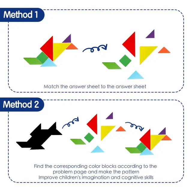 Magnetic Tangram Wooden Puzzle