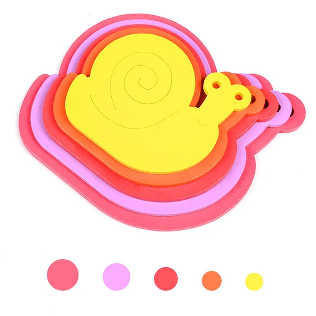 5 layer Size Sorter Wooden Puzzle