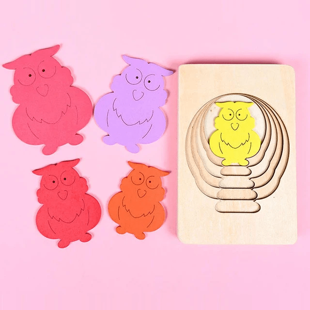 5 layer Size Sorter Wooden Puzzle