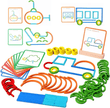 Sticks and Rings - Wooden Pattern Matching Puzzle
