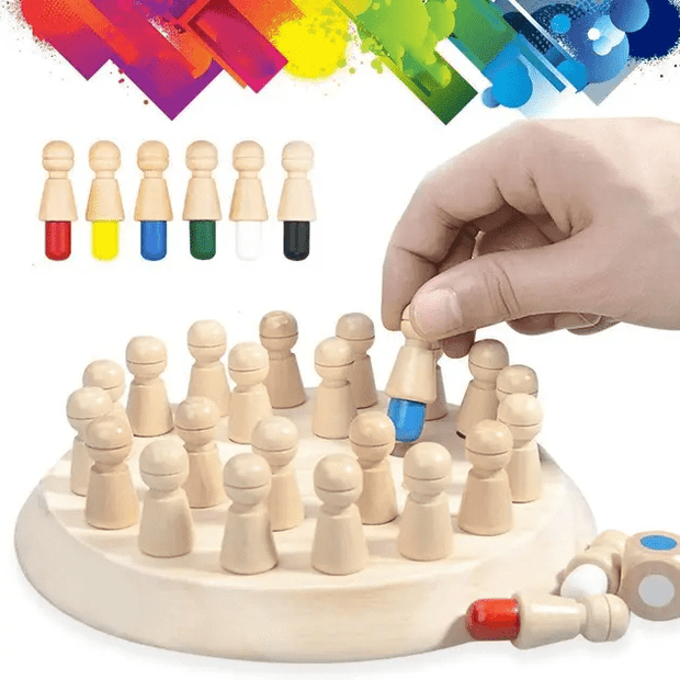Memory Chess Game - Wooden
