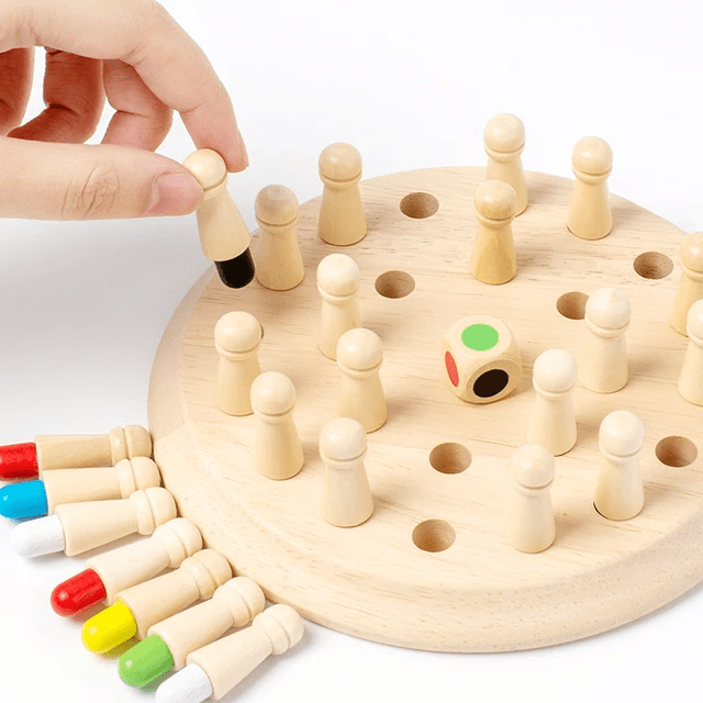 Memory Chess Game - Wooden