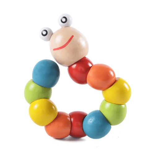 Twisting Caterpillar Wooden Toy