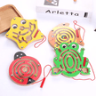 Wooden Maze with Magnetic Stick