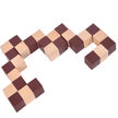 Snake Cube Puzzle - Wooden Shapeshifter