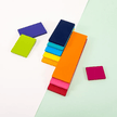Wooden Rainbow Building Blocks - Full Set
