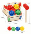 Small Box Knocking the Ball Hammer - Wooden Toy