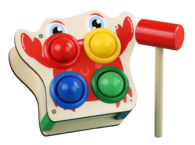Small Box Knocking the Ball Hammer - Wooden Toy