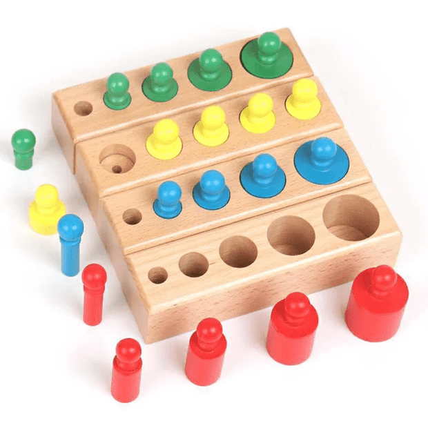 Fully Wooden Colour Cylindrical Shape & Colour Sorter