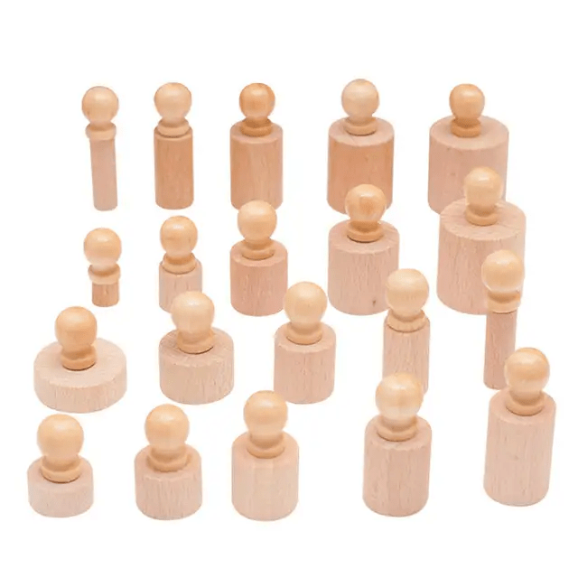 Fully Wooden Plain Cylindrical Shape Sorter
