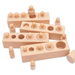 Fully Wooden Plain Cylindrical Shape Sorter