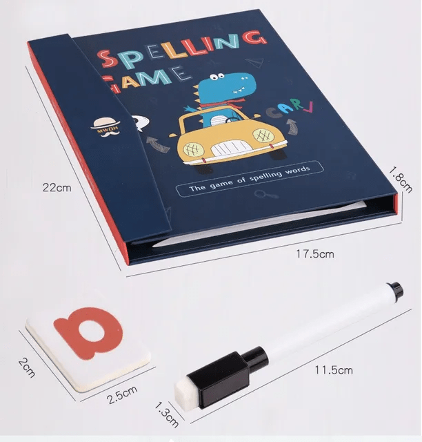 Wooden Magnetic Spelling Book