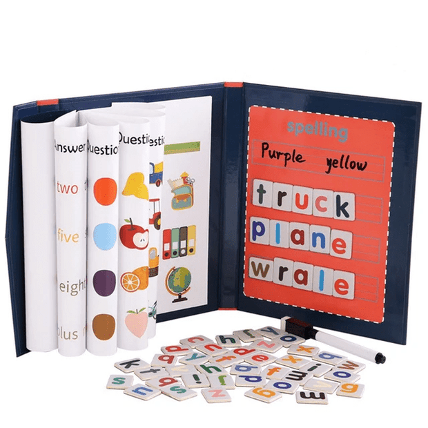 Wooden Magnetic Spelling Book