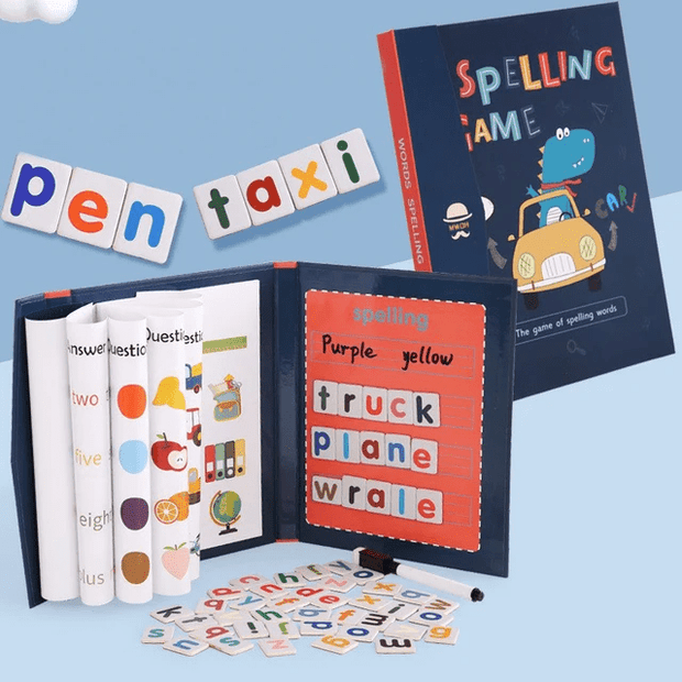Wooden Magnetic Spelling Book
