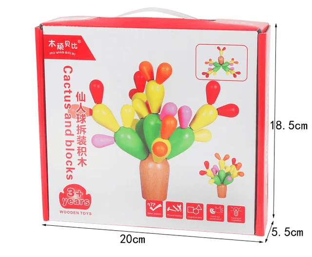 Cactus Balance Tree - Wooden Balancing Game