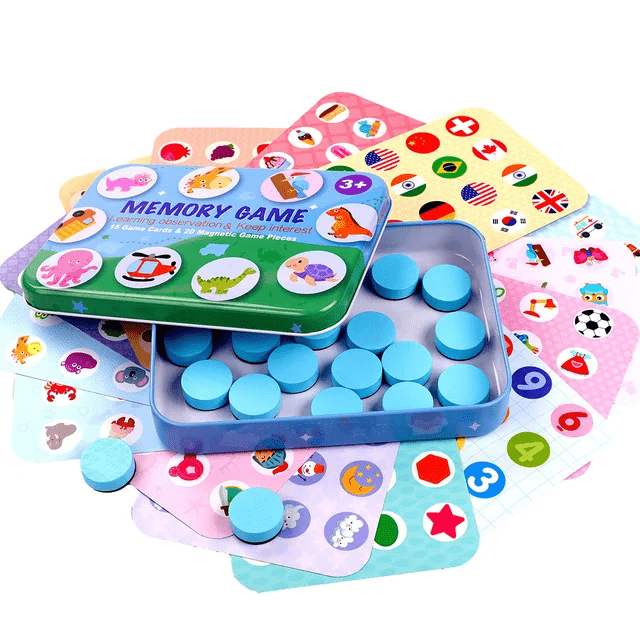 Wooden Magnetic Memory game